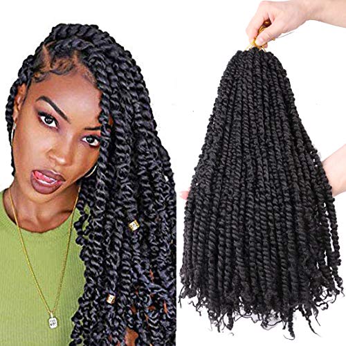 Flyteng 6 packs crochet passion twist hair pretwisted 18 inch 20 roots/pack passion twists Crochet Hair Extensions pre looped passion twist crochet hair