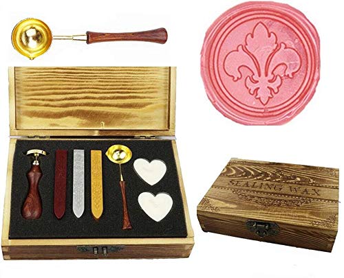 Tampon de cire vintage fleur de lis : fignoler vos faire-part de mariage