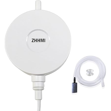 Amazon Co Jp Zhhml 水槽エアーポンプ 小型エアーポンプ 0 5l Min空気の排出量 空気ポンプ 低騒音 効率的に水族館 水槽の酸素提供可能 ホワイト ペット用品