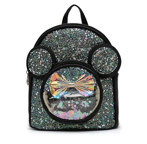 Genérico Mochila infantil, ideal para las niñas de 2 a 6 años. Ofrece DIVERSIÓN a sus hijos, hace que las niñas amen llevar su mochila. (Negro)