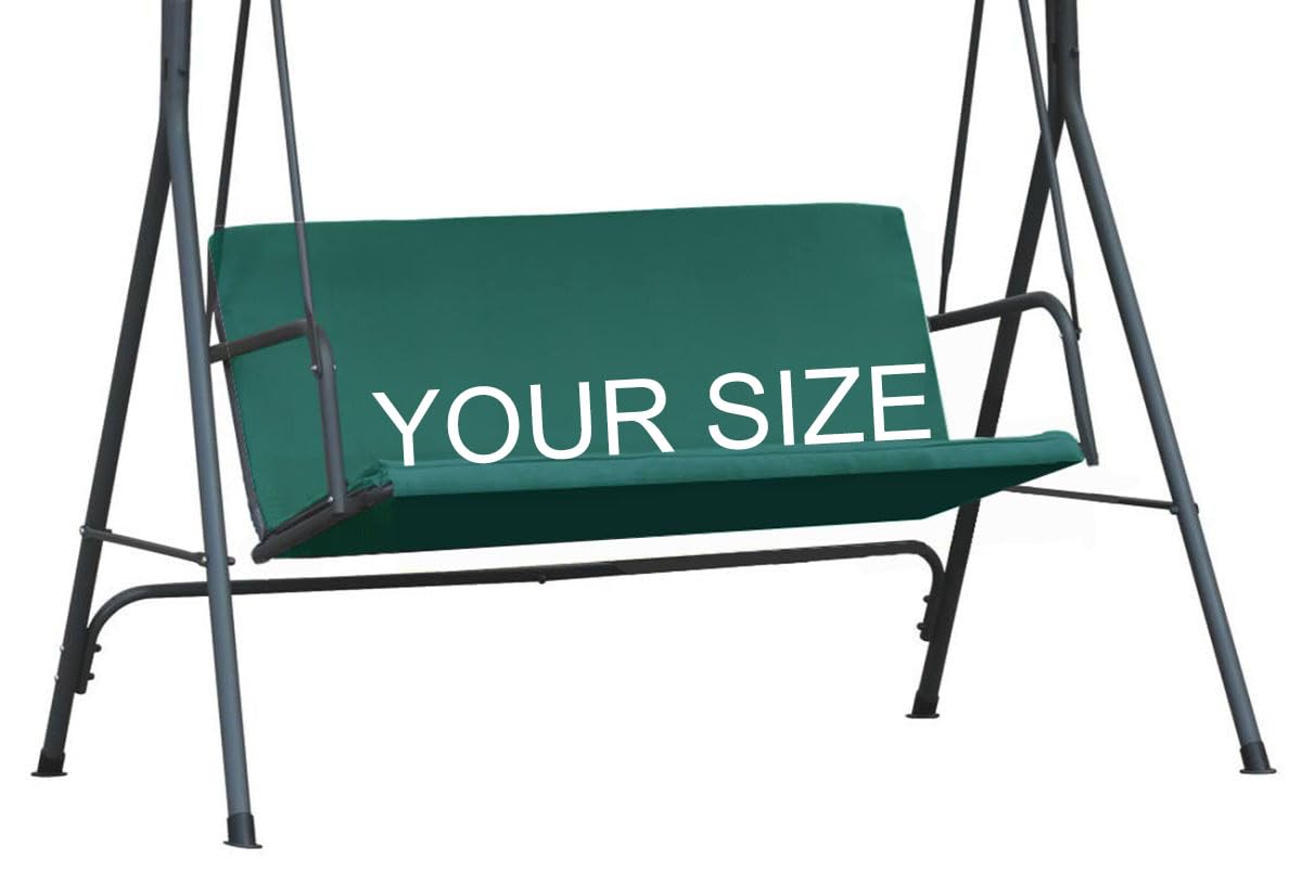 Ferocity Stylish Personalised Cover Replacement Swing Chair Seat Patio Hammock Top Garden Outdoor Your Size to Order Green [101] — image 1