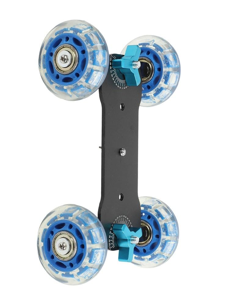 Slider ligero para cámara Dolly con riel de mesa, estructura metálica, capacidad de carga de 10 kg, ruedas giratorias de 360° para equipo de fotografía y filmación