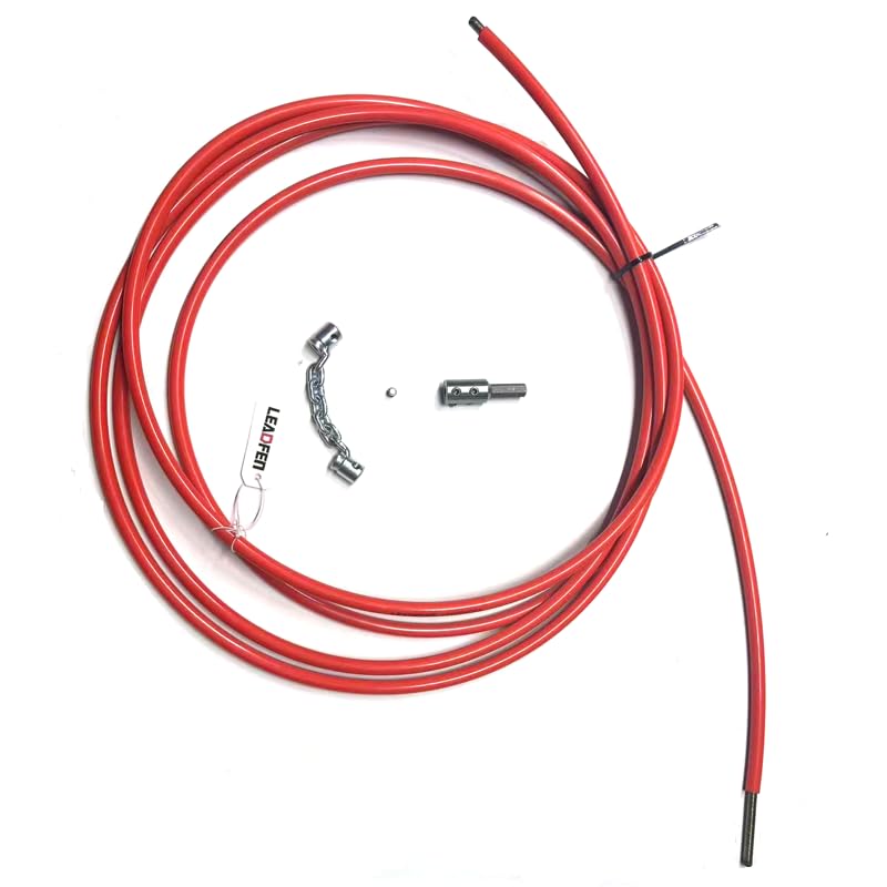 Cable flexible de 6 mm, juego completo de herramientas para limpieza de tuberías DN32-40, desatascador de desagües miniatura 3
