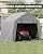 GarveeLife 10 x 10 ft Carport Storage Shed, Portable Garage with Roll-up Zipper Door, Heavy Duty Waterproof Tarp, Storage for Motorcycle, Bike, Firewood, Garden Tools