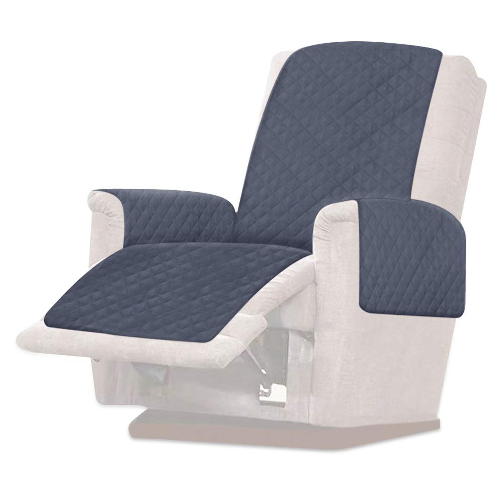 Sdygdb Grey Reversible Recliner Chair Protector, Waterproof Furniture Protector Slip, Nonslip Recliner Cover Seater Chair Sofa Slipcover Armchair Furniture Protector Couch For Pets(Grey)