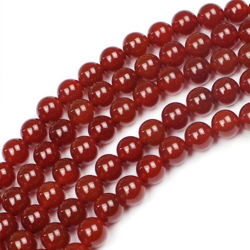 Perles en Pierre Naturel Agate Rouge jartc de Qualité Supérieure - 6