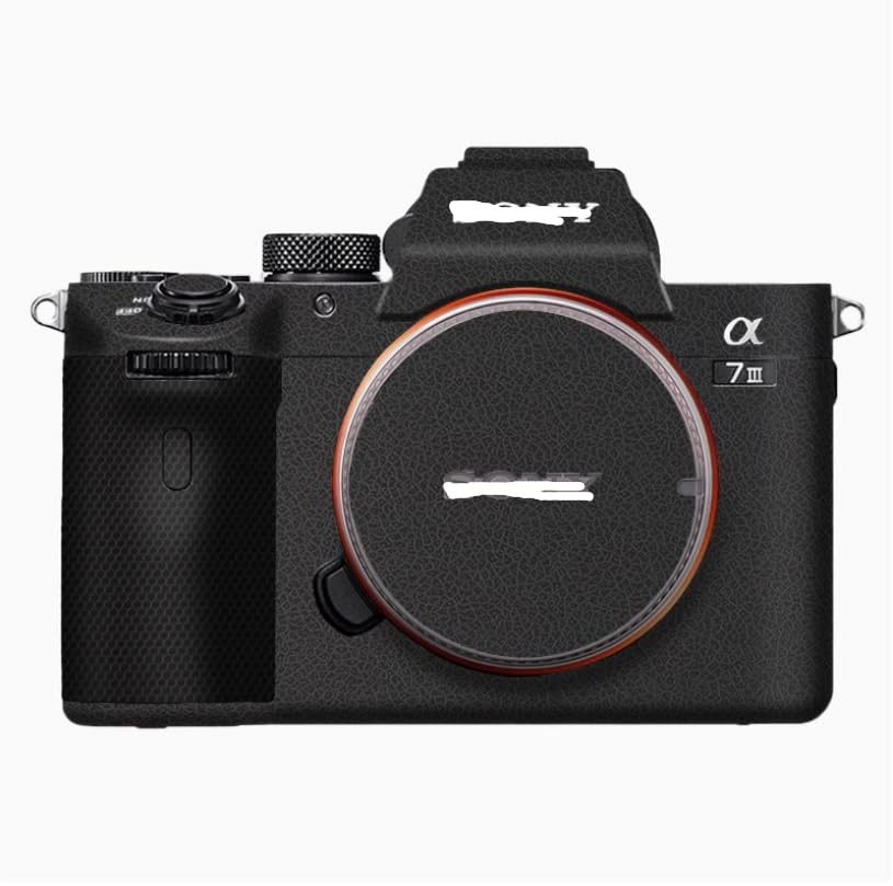 Camera Decal Skin for Sony A7M3 3M Material Sticker Waterproof Camera ProtectorLeather Black