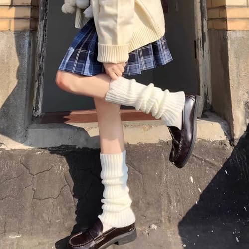 Image of 2 Pcs Leg Warmers Y2k, Leg Warmers, Y2k Accessories, Cute Kawaii Cream Legwarmers for Women Winter