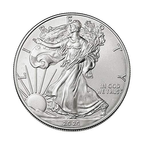 Rhinoon 2020 American Statue of Liberty Eagle Coin, 2021 Statue of Liberty Commemorative Coin Elated Commemorative Coin Collection First 2021 American Eagle to Land in January