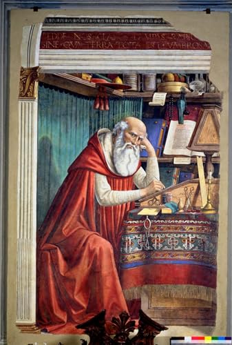 Lienzo de Domenico Ghirlandaio San Jerónimo para decoración de despachos y salones