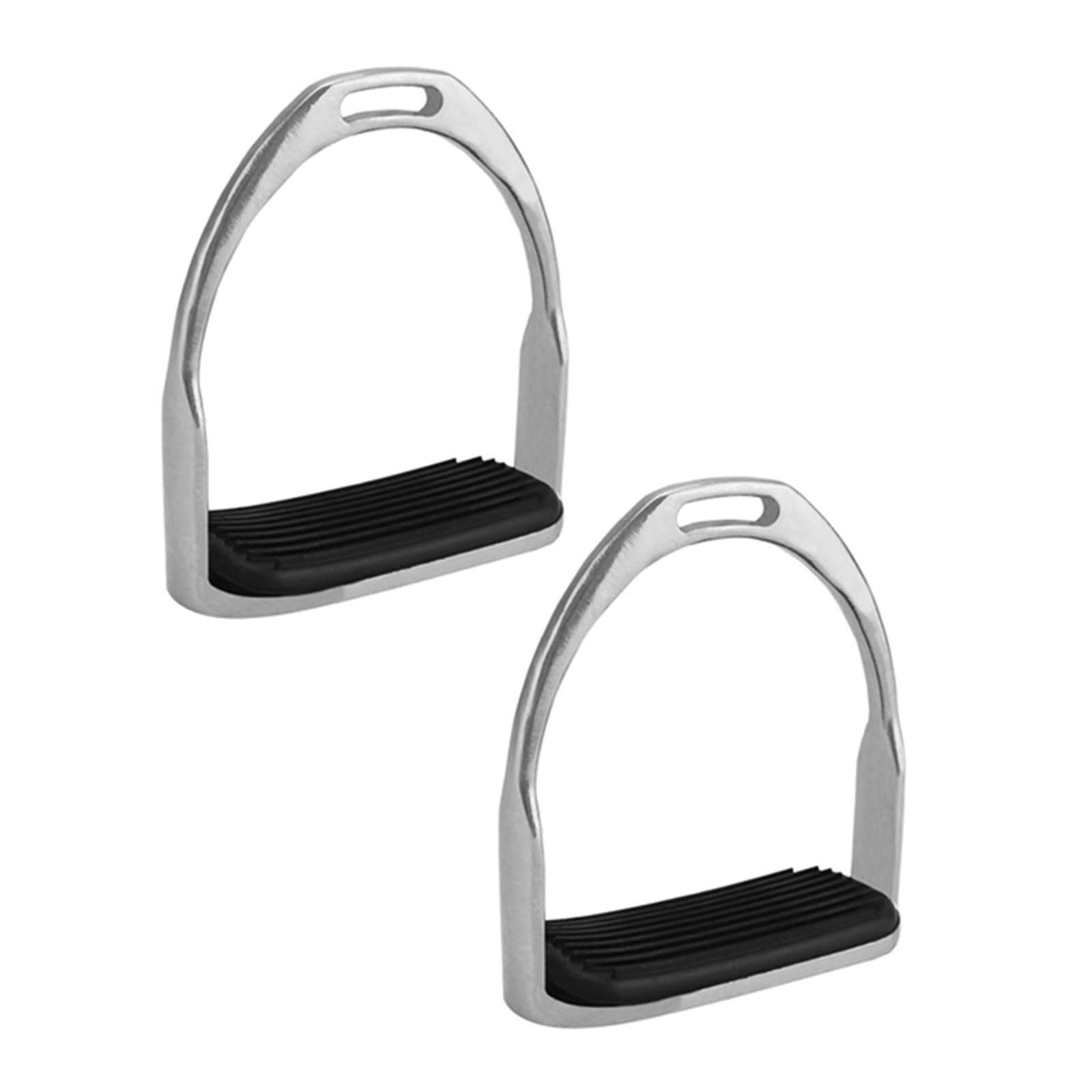 1 Paio Di Staffe for Equitazione | Sicurezza di guida Protezione Sella Ginocchio Caviglia Dolore da stress(Black)