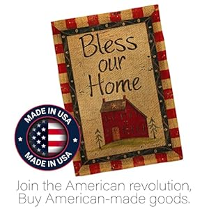 Breeze Decor Bless Our Home House Flag Country Living Primitive Farm Western Barn American Rustic Cowboy Rural Ranch Decoration Banner Small Garden Yard Gift Double-Sided, Made in USA Breeze Decor Bless Our Home House Flag Country Living Primitive Farm Western Barn American Rustic Cowboy Rural Ranch Decoration Banner Small Garden Yard Gift Double Sided Made in USA