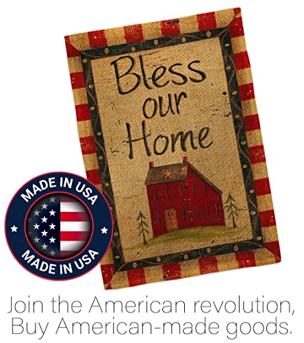 Breeze-Decor-Bless-Our-Home-House-Flag-Country-Living-Primitive-Farm-Western-Barn-American-Rustic-Cowboy-Rural-Ranch-Decoration-Banner-Small-Garden-Yard-Gift-Double-Sided-Made-in-USA Breeze Decor Bless Our Home House Flag Country Living Primitive Farm Western Barn American Rustic Cowboy Rural Ranch Decoration Banner Small Garden Yard Gift Double Sided Made in USA