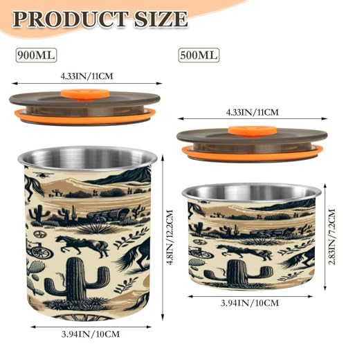 Envase para Café Hermético en Acero Inoxidable 500ml miniatura 2
