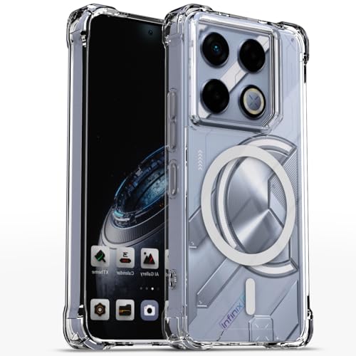 Image of Pikkme Back Cover for Infinix GT 20 Pro 5G Mag-Safe Shockproof PC + TPU | Protective Case Magnetic Support | Bumper Case (Transparent Mag-Safe)