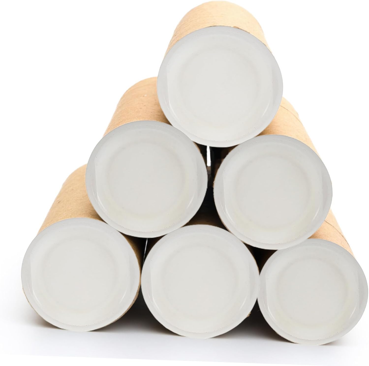 DOITOOL 30pcs Plastic End Caps for Mailing Tubes Protective White Caps for Crafts Poster Storage Shipping Cardboard Tube Accessories for Bulk Storage and Art Projects