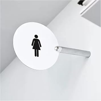 Restroom Sign Double Sided Bathroom Door Signs, For Offices, Businesses, And RestaurantsB
