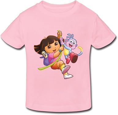 Amazon Com Renhe Bebe Cool Dora La Exploradora Camisetas 5 6 Bebe Mayor De Uno A Dos Anos Rosa Lightpink Ropa Zapatos Y Joyeria