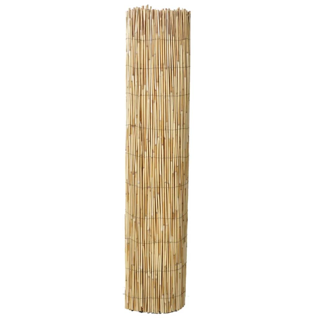 Recinzione in Canna Naturale 500x100 cm Canniccio da Giardino | Rotolo divisorio in canna ideale per creare privacy in giardino, balcone o patio, facile da fissare alle pareti.