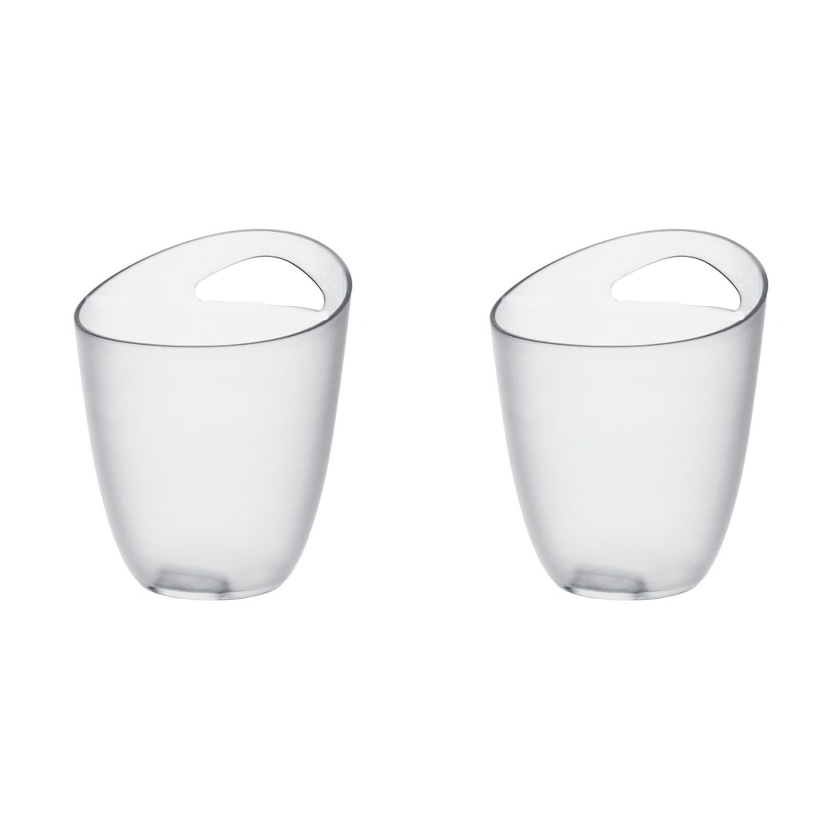 Hndhbfgrt 2X Plastic Cooler Chilling Storage Holder Beverage Chiller Bin Leakproof Ice Beer Bucket for Home Kitchen Beverage
