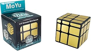 مكعب سحري احترافي بتصميم مراية مويو العاكس من مويو (لون ذهبي)