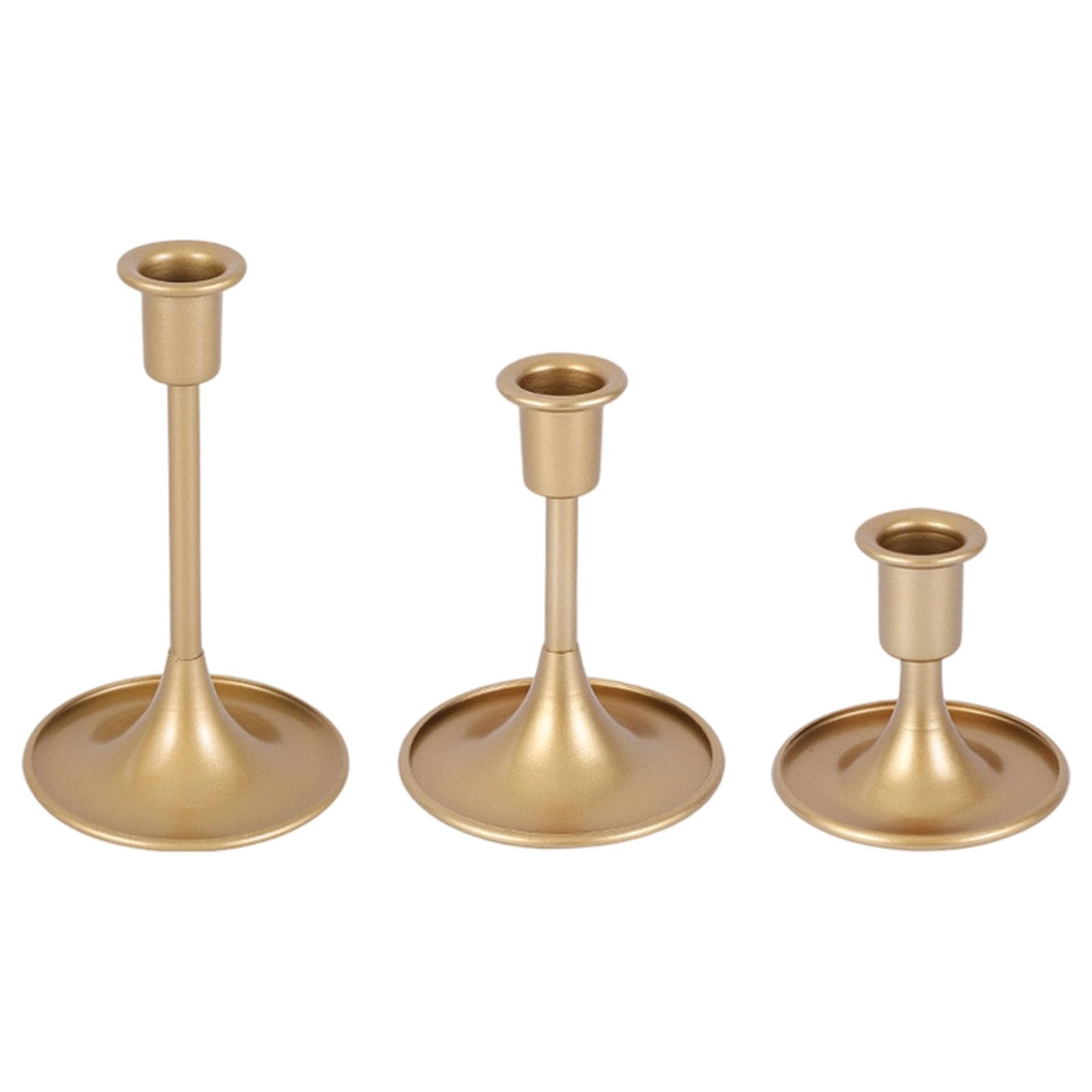 PANFHGFG Iron Holders 3Pcs Home Accent with Scrollwork Detailing for Fireplaces Mantels Decoration Holders Set