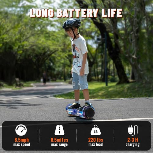 Image of SIMATE Scooter, Colorful LED Light-Up Wheels, Bluetooth Speakers and APP, Dual 250W Motors, 8.5 mph Max Speed & 8.5 Miles Max Range, Gifts for Kids Adults Girls Boys