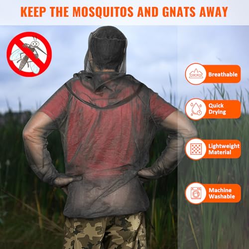 Chaqueta Mosquitera para Hombre y Mujer, 2 Piezas con Guantes miniatura 4