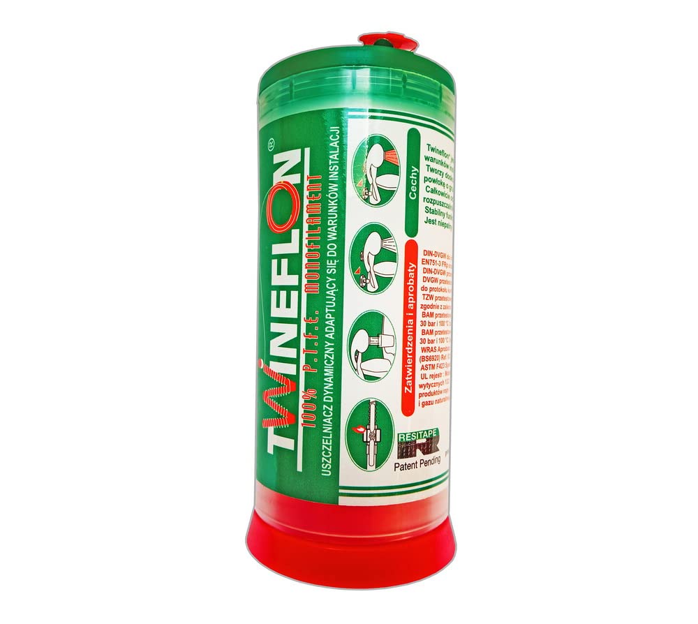 Hilo de sellado de rosca PTFE, 175 metros, cinta de sellado de teflón, 1 unidad.