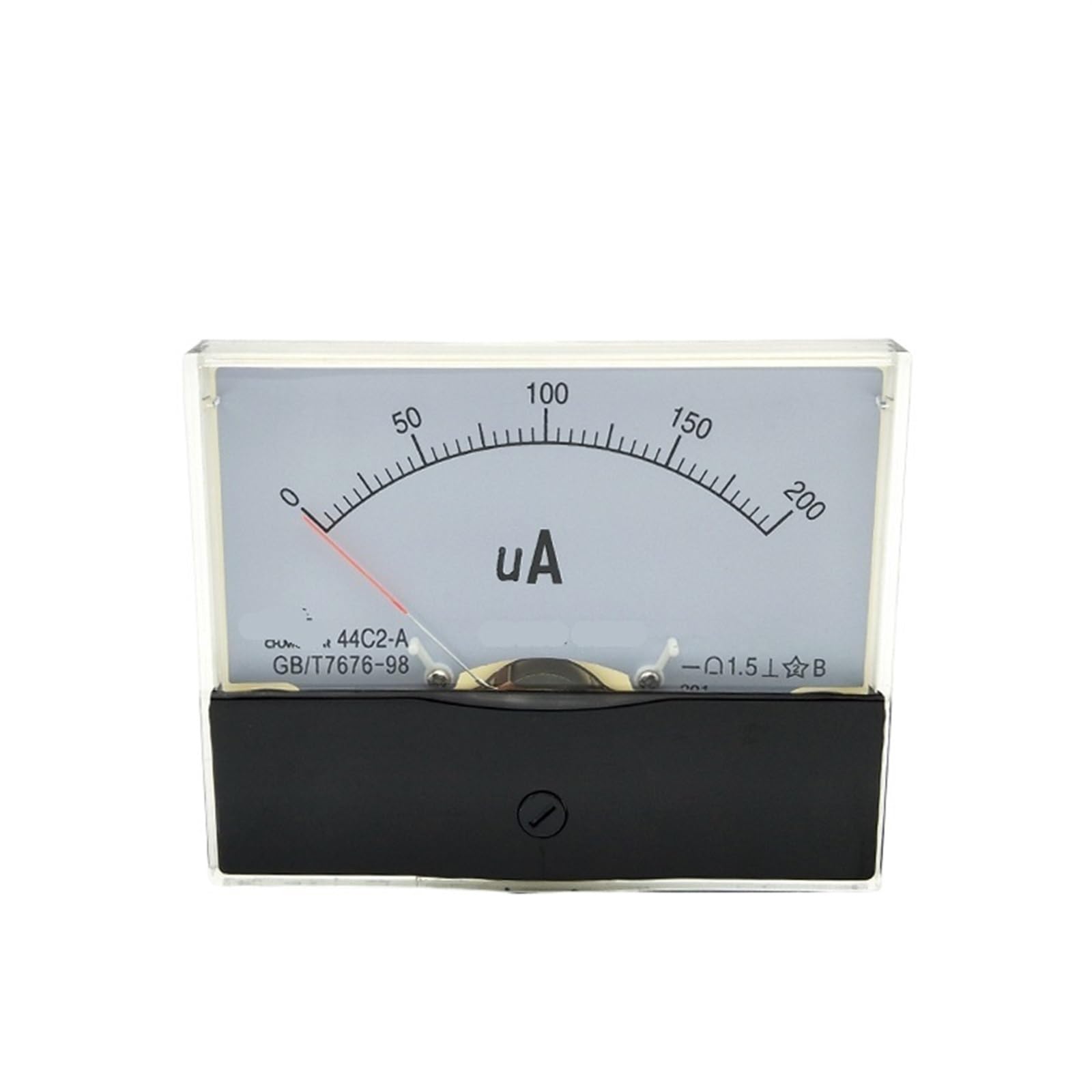 44C2 Przyrząd pomiarowy Analogowy Panel Amperomierz DC 0-200uA Zakres pomiarowy 1 szt