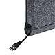 Relaxdays Betttasche, 2er Set, 4 Fächer, Klettverschluss, Aufbewahrung für Bett & Sofa, Bett Organizer, Filz, dunkelgrau