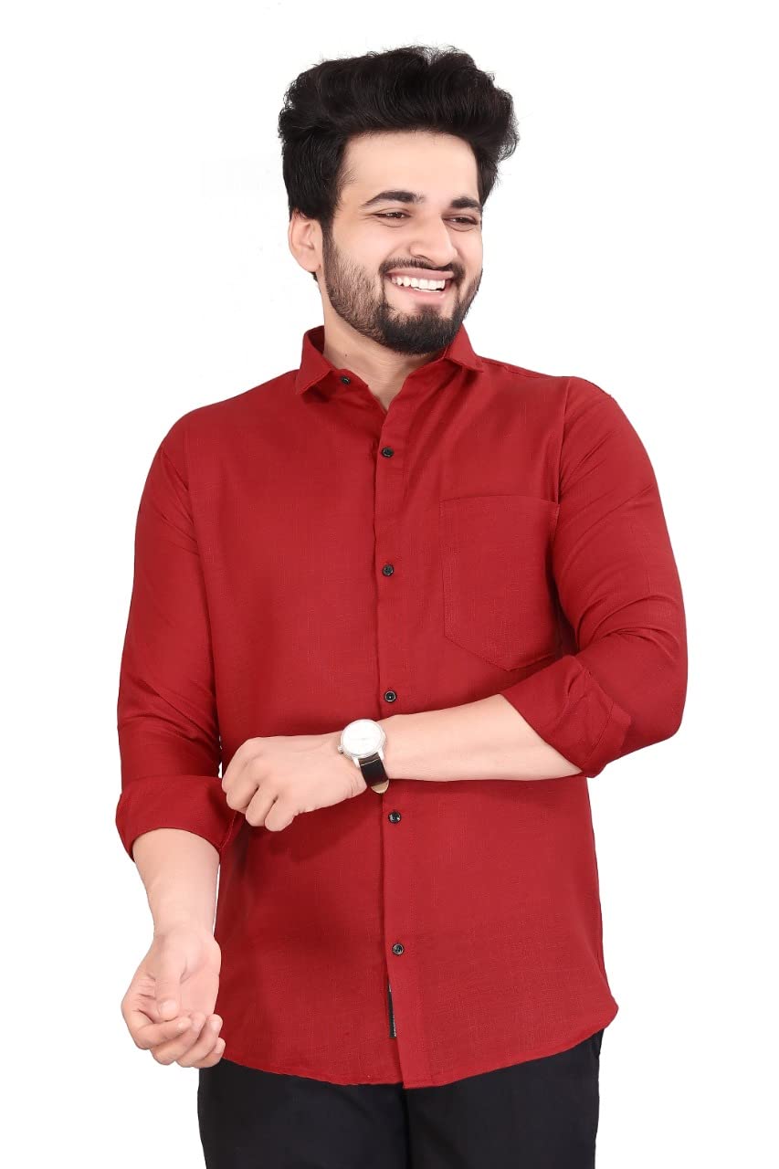 Fabrizio Men's Solid Plain Shirts