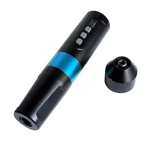 Miniatura 6 de BRONC V2 - Bolígrafo de tatuaje rotativo azul y 50 cartuchos de aguja surtidos #12 RS