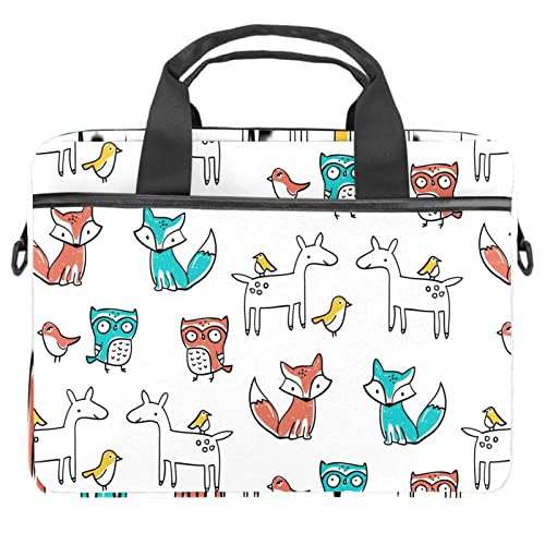 Sac à bandoulière pour ordinateur portable 13-14.5" à motif animalier chic