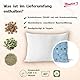 Mommies Natura Kräuterkissen für Kinder – Aromakissen mit Pfefferminze & Thymian – Duftkissen für ruhigen Schlaf – Kopfkissen 50x40 cm – Ab 3 Jahren – Waschbarer Bezug (sternenblau)