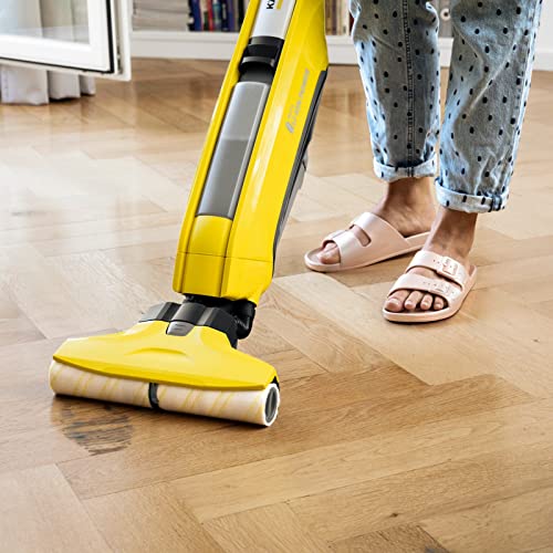 Kärcher - FC 5 Electric Mop & Sanitize Hard Floor Cleaner – Perfect for Laminate, Wood, Tile, LVT, Vinyl, & Stone Flooring - Cordless