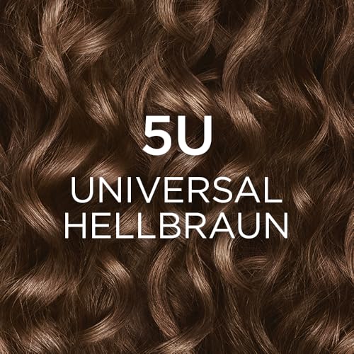 Foto von L'Oréal Paris Permanente Haarfarbe für jeden Hautton, Coloration ohne Ammoniak, Universale Nude-Töne mit vollständiger Grauhaarabdeckung, Excellence Creme, Nr. 5U Universal Hellbraun (Braun), 1 Stück