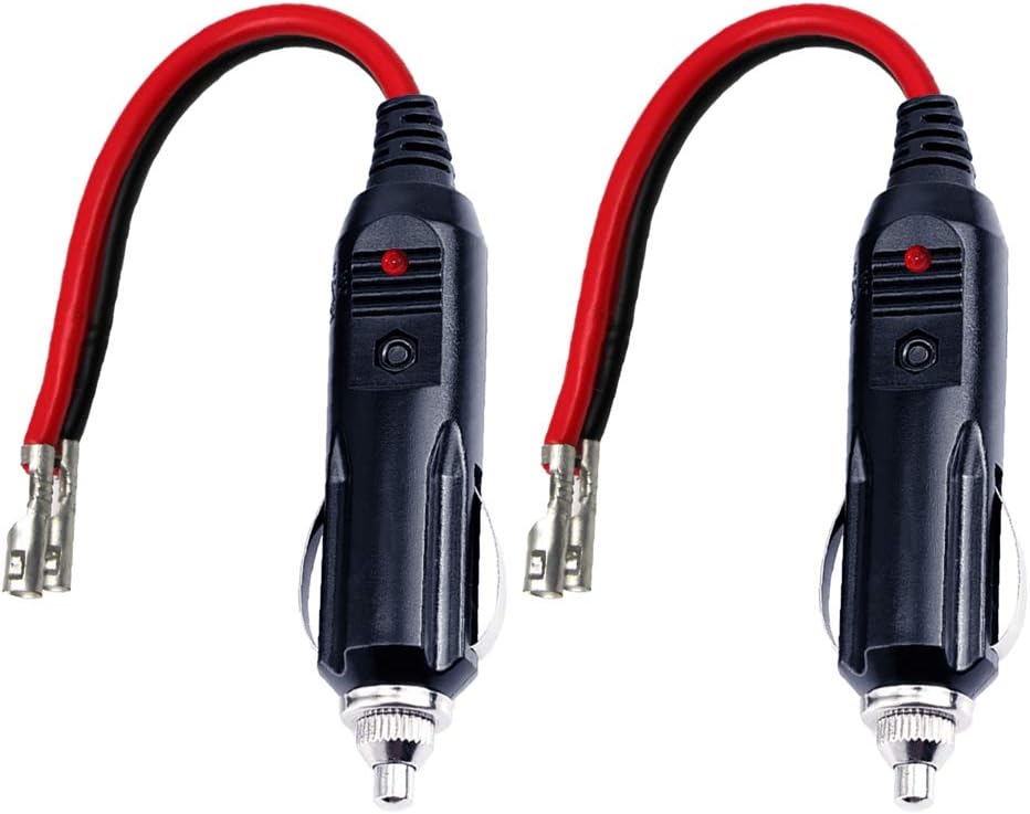 Cigarette Lighter Male Plug with Leds