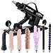 Produktbild Auxfun Fickmaschine mit Dildos,3XLR-Stecker Sexmaschine Frauen Männer und Paare mit 7 Aufsätze,Geschwindigkeit Einstellbar Love Machine Tragbares Dildo Maschine,Sexspielzeug