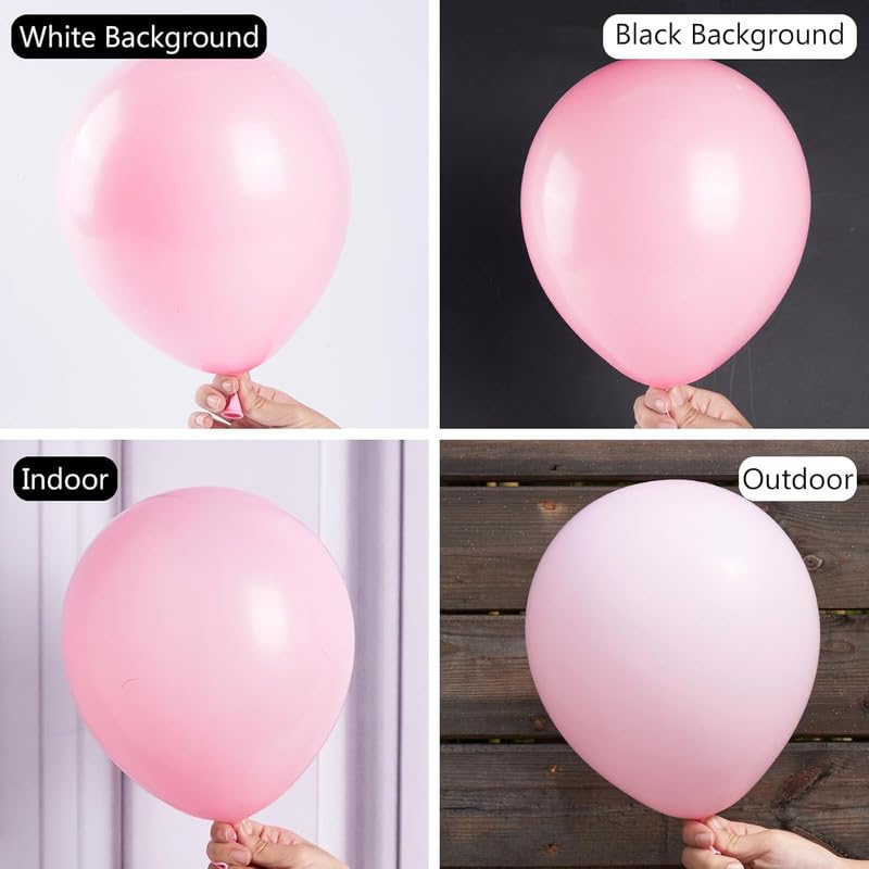 Image of Pink Balloons Latex Party Balloons, 50pcs 12 inch Light Pink Balloons | Round Helium Pastel Pink Bridal Pink Balloons for Wedding Bridal Shower Gender Reveal Birthday Princess Party Decorations