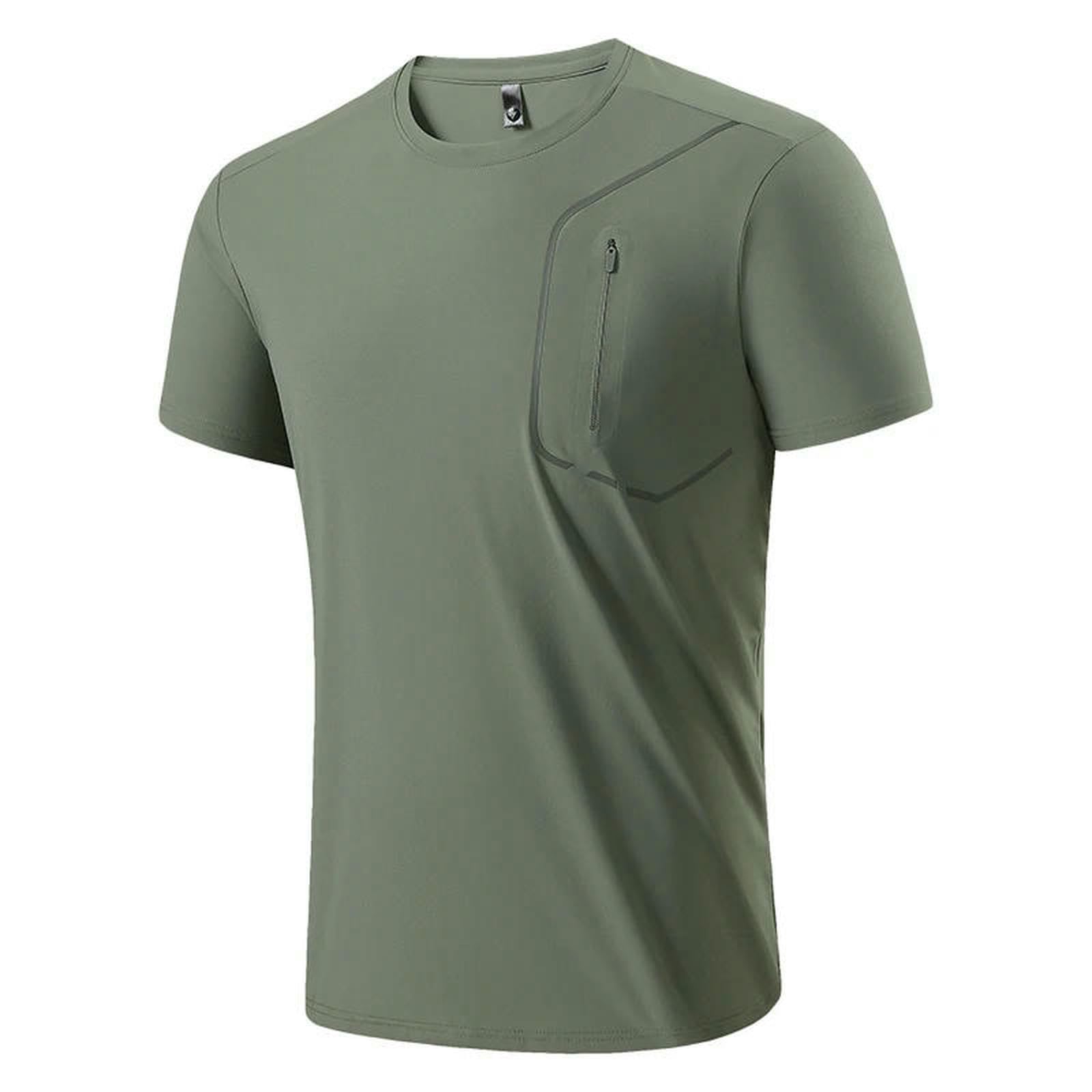 Herren T-Shirt Quick Dry Sport Kurze Ärmel Sommer Casual Schwarz Grün Oversize Top Tees Gym Tshirt Kleidung-blue-5xl for 190 cm 100kg