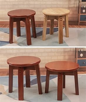 Amazon.co.jp: Gaixiya スツール 木製 天然木 丸椅子 北欧 シンプル