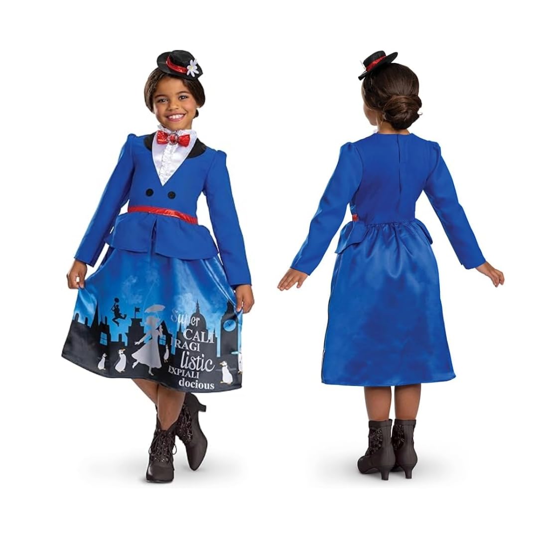 Disguise Disney Mary Poppins Costume, Official Disney License Fancy Dress Up