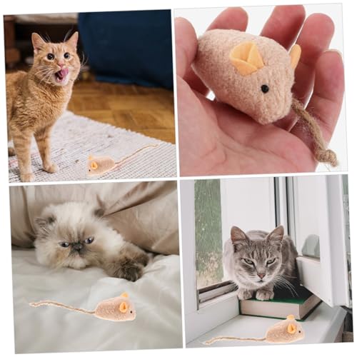 Ratones de felpa para gatos TOYANDONA 12 juguetes para el salón de casa 6