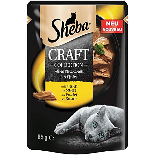 Sheba Craft Collection Feine Stück. Huhn | 12 x 85g Katzenfutter nass
