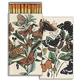 Monarchs Decorative Matchbox with Wooden Matches - Great for Lighting Candles, fireplaces, Grills and More | One Box