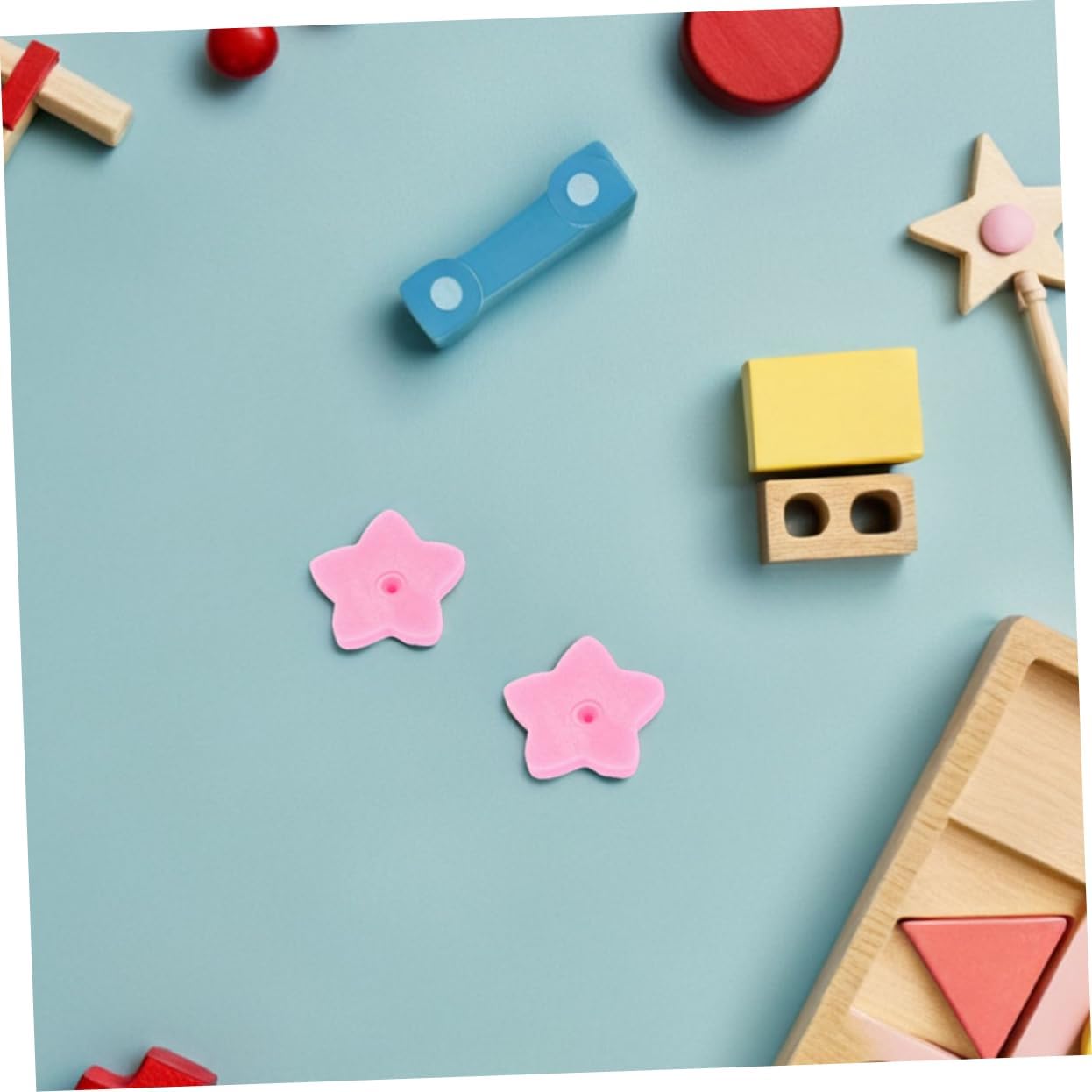 KALLORY 200pcs Fashionable Star Shape Hat Badge Pin Backs Locking Pin Back for DIY Craft Jewelry Making Supplies