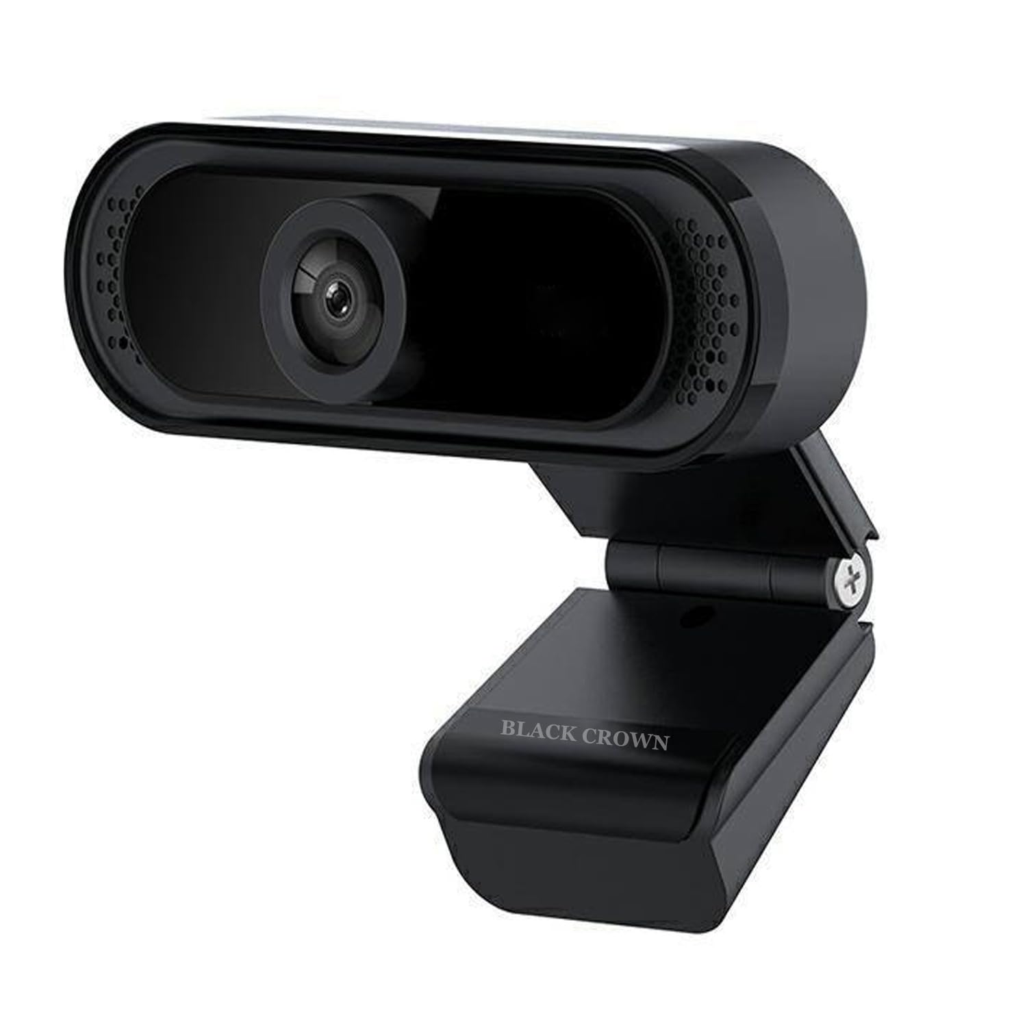 BLACK CROWN Webcam HD 720P, Noise Isolated Microphone with Computer HD stremaing Web cam for Desktop & Laptop with mic with Wide Angle Lens & Large Sensor for Superior Low Light, Optical.(Black)-image-2