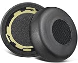 SOULWIT Lammfell Ersatz Ohrpolster für Jabra Evolve 75 (75UC 75MS 75SE) Stereo Wireless Bluetooth Headset, Ersatzpolster Polster mit Hochdichter Geräuschisolierung Schaumstoff