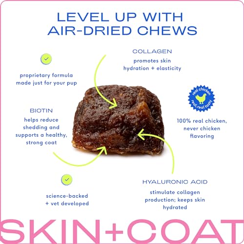 image for Native Pet Omega Skin and Coat Chews for Dogs (120 Air-Dried Chews) & 